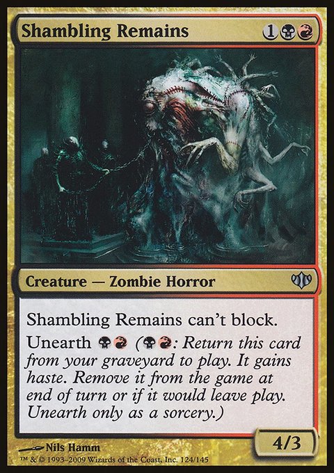 Shambling Remains, Conflux #124, Magic: The Gathering card