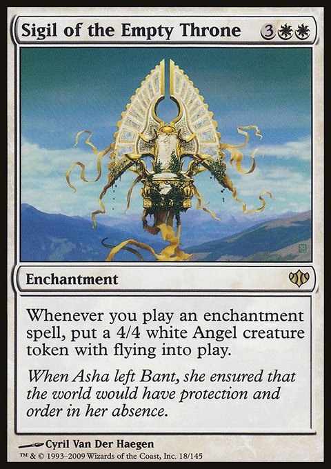 Sigil of the Empty Throne, Conflux #18, Magic: The Gathering card