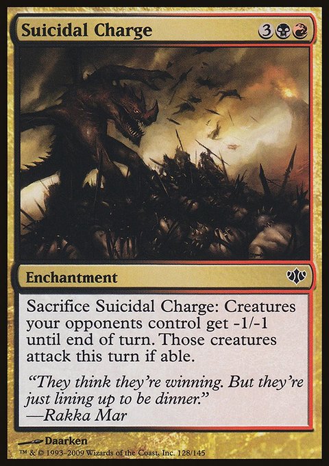 Suicidal Charge, Conflux #128, Magic: The Gathering card