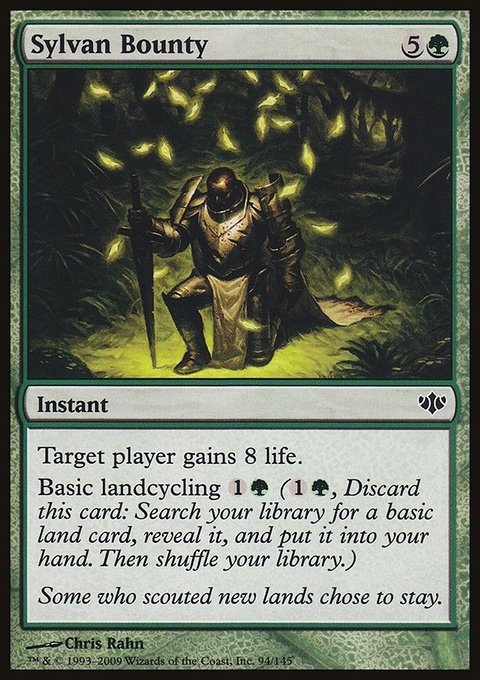 Sylvan Bounty, Conflux #94, Magic: The Gathering card