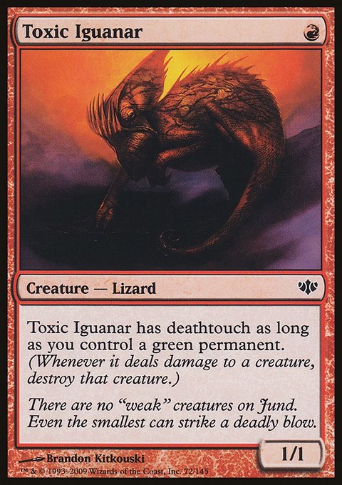 Toxic Iguanar, Conflux #72, Magic: The Gathering card