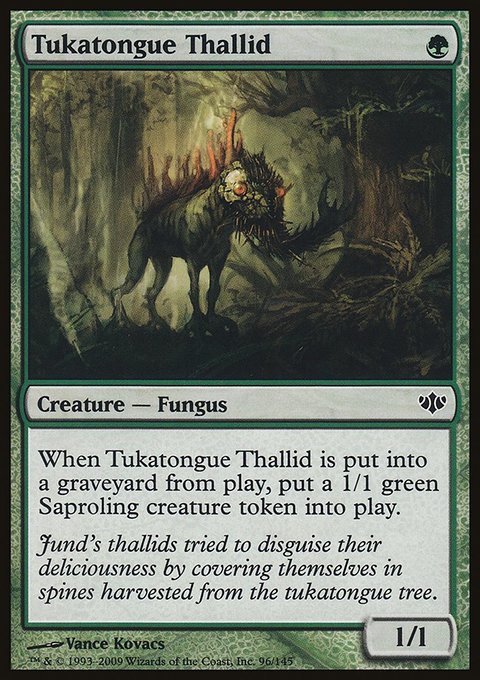 Tukatongue Thallid, Conflux #96, Magic: The Gathering card
