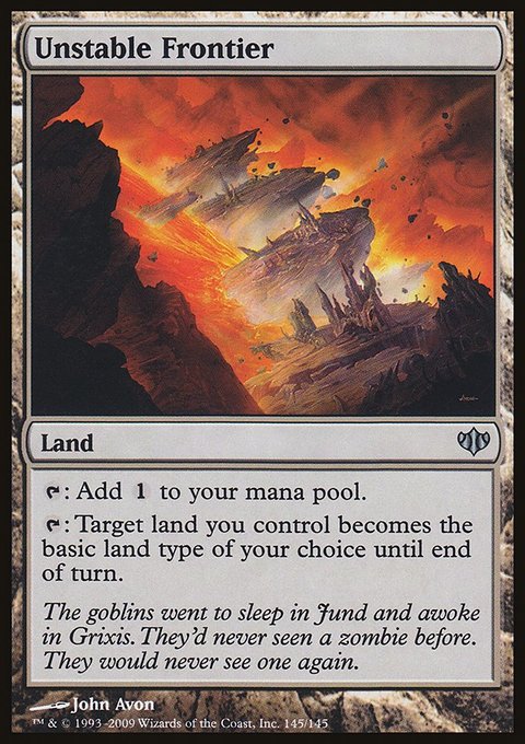 Unstable Frontier, Conflux #145, Magic: The Gathering card