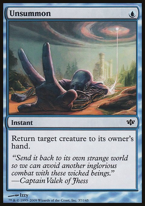 Unsummon, Conflux #37, Magic: The Gathering card
