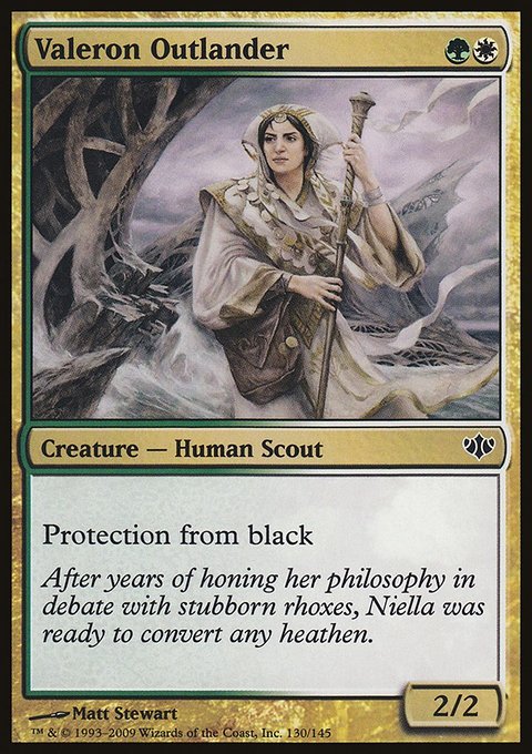 Valeron Outlander, Conflux #130, Magic: The Gathering card