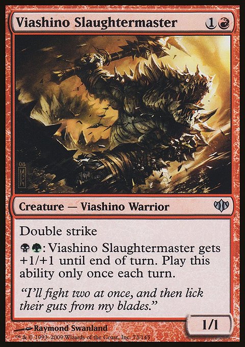 Viashino Slaughtermaster, Conflux #73, Magic: The Gathering card