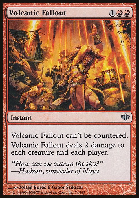 Volcanic Fallout, Conflux #74, Magic: The Gathering card