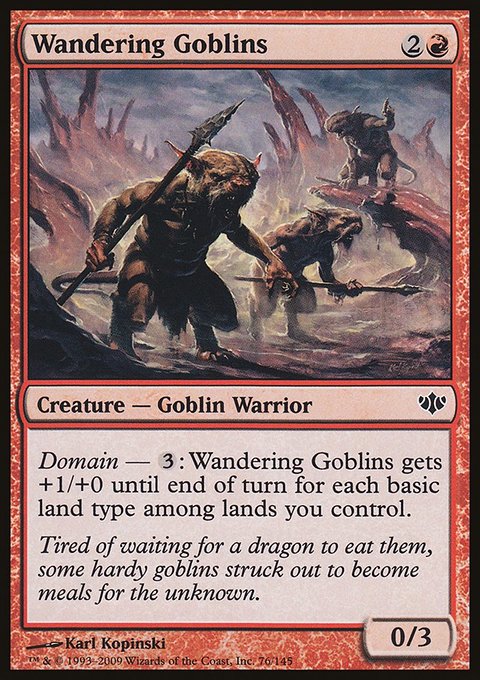 Wandering Goblins, Conflux #76, Magic: The Gathering card