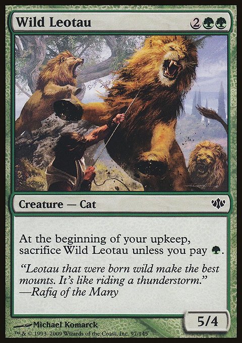 Wild Leotau, Conflux #97, Magic: The Gathering card