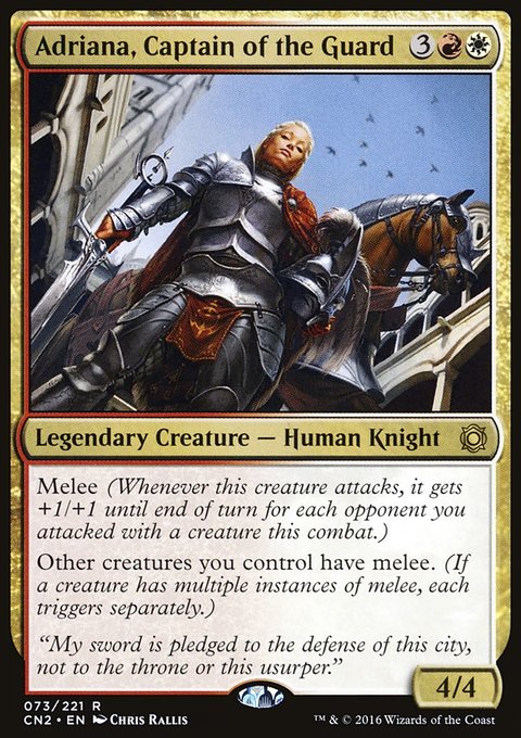 Adriana, Captain of the Guard, Conspiracy: Take the Crown #73, Magic: The Gathering card