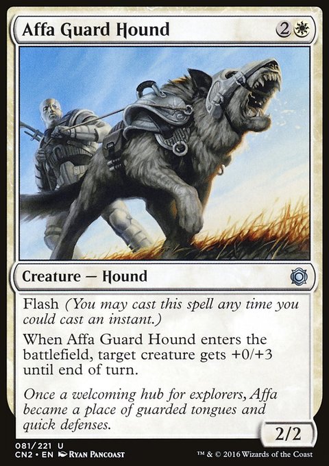 Affa Guard Hound, Conspiracy: Take the Crown #81, Magic: The Gathering card