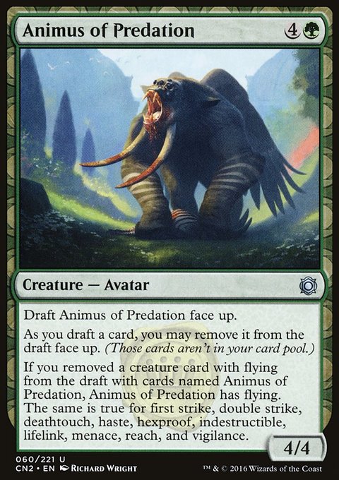 Animus of Predation, Conspiracy: Take the Crown #60, Magic: The Gathering card