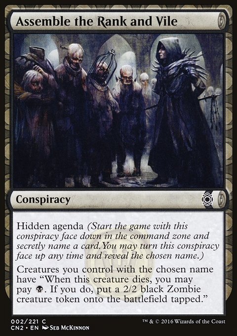 Assemble the Rank and Vile, Conspiracy: Take the Crown #2, Magic: The Gathering card