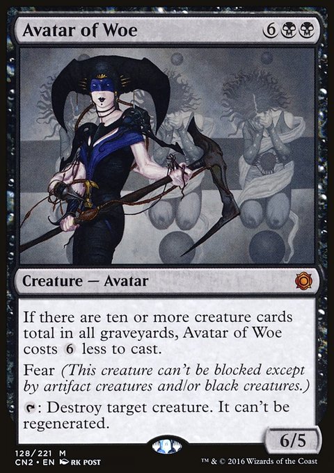 Avatar of Woe, Conspiracy: Take the Crown #128, Magic: The Gathering card