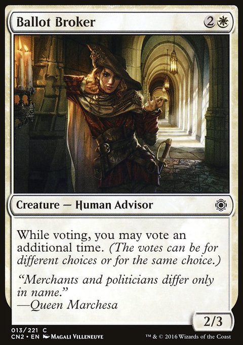Ballot Broker, Conspiracy: Take the Crown #13, Magic: The Gathering card