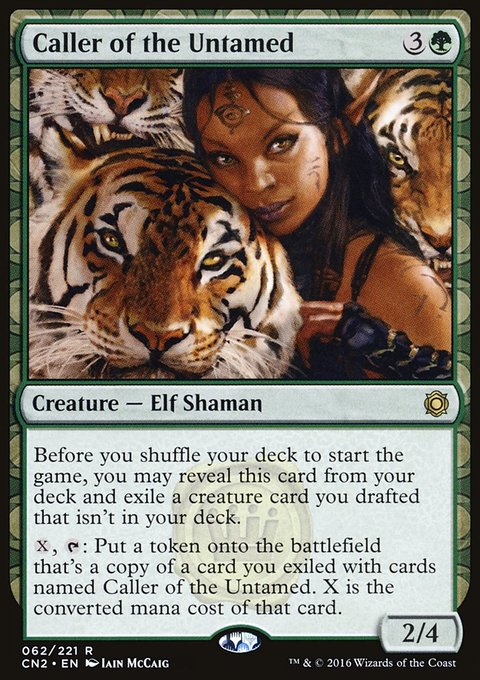 Caller of the Untamed, Conspiracy: Take the Crown #62, Magic: The Gathering card