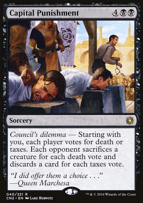 Capital Punishment, Conspiracy: Take the Crown #40, Magic: The Gathering card
