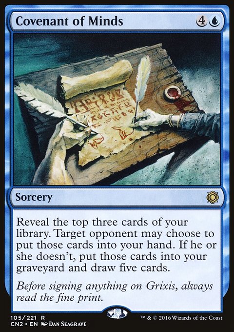 Covenant of Minds, Conspiracy: Take the Crown #105, Magic: The Gathering card