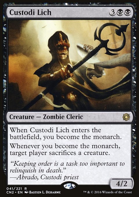 Custodi Lich, Conspiracy: Take the Crown #41, Magic: The Gathering card