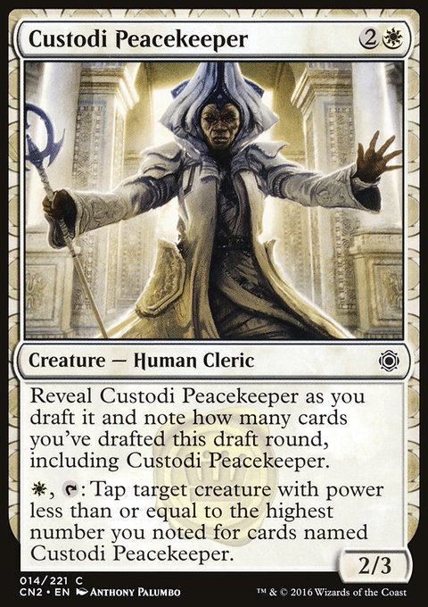 Custodi Peacekeeper, Conspiracy: Take the Crown #14, Magic: The Gathering card