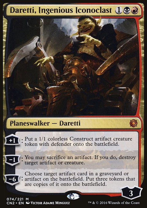 Daretti, Ingenious Iconoclast, Conspiracy: Take the Crown #74, Magic: The Gathering card