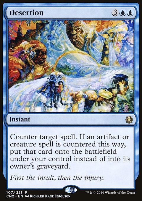 Desertion, Conspiracy: Take the Crown #107, Magic: The Gathering card