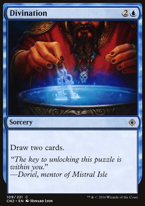 Divination, Conspiracy: Take the Crown #109, Magic: The Gathering card