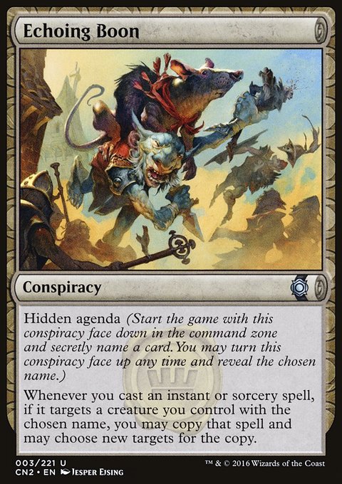Echoing Boon, Conspiracy: Take the Crown #3, Magic: The Gathering card