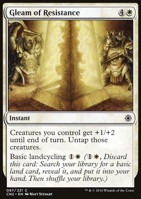 Gleam of Resistance, Conspiracy: Take the Crown #87, Magic: The Gathering card
