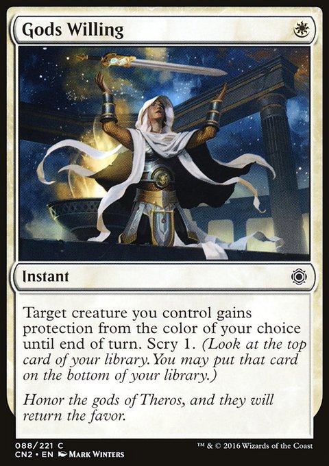 Gods Willing, Conspiracy: Take the Crown #88, Magic: The Gathering card