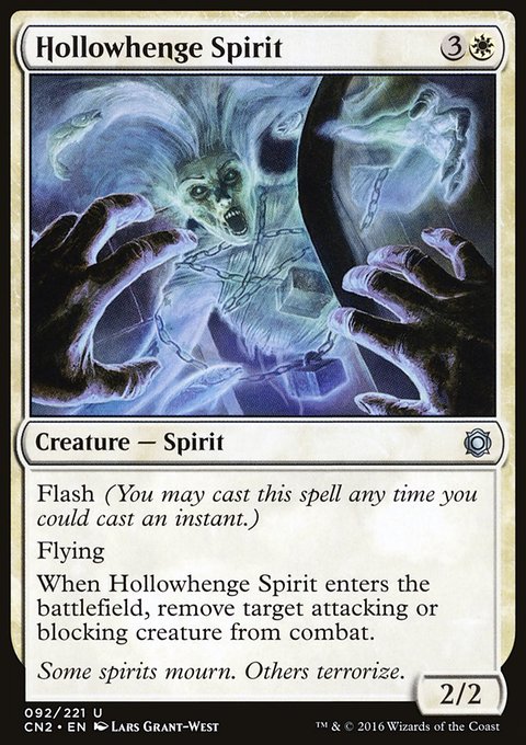 Hollowhenge Spirit, Conspiracy: Take the Crown #92, Magic: The Gathering card