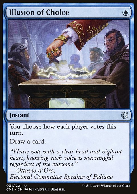Illusion of Choice, Conspiracy: Take the Crown #31, Magic: The Gathering card