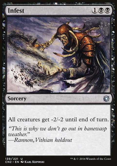 Infest, Conspiracy: Take the Crown #139, Magic: The Gathering card