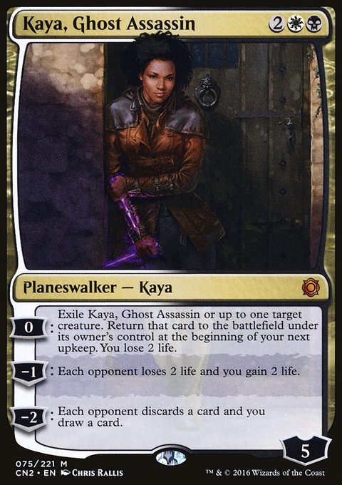 Kaya, Ghost Assassin, Conspiracy: Take the Crown #75, Magic: The Gathering card