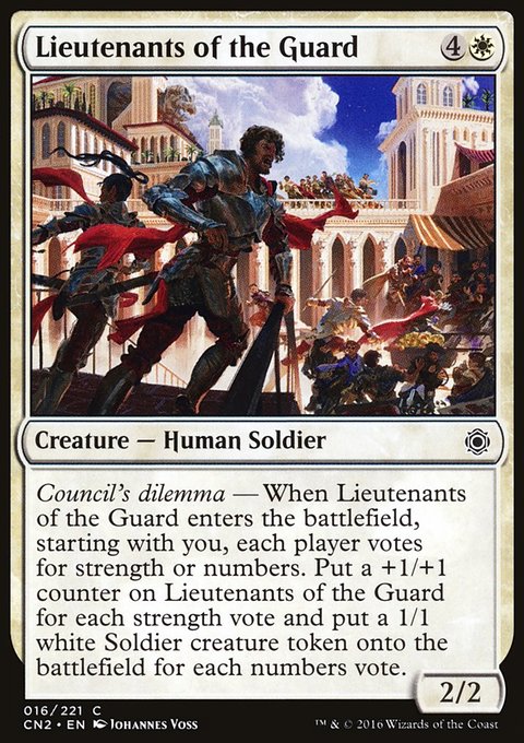 Lieutenants of the Guard, Conspiracy: Take the Crown #16, Magic: The Gathering card