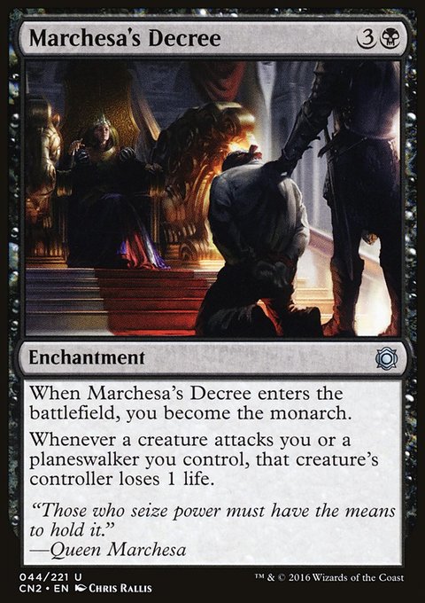Marchesa's Decree, Conspiracy: Take the Crown #44, Magic: The Gathering card