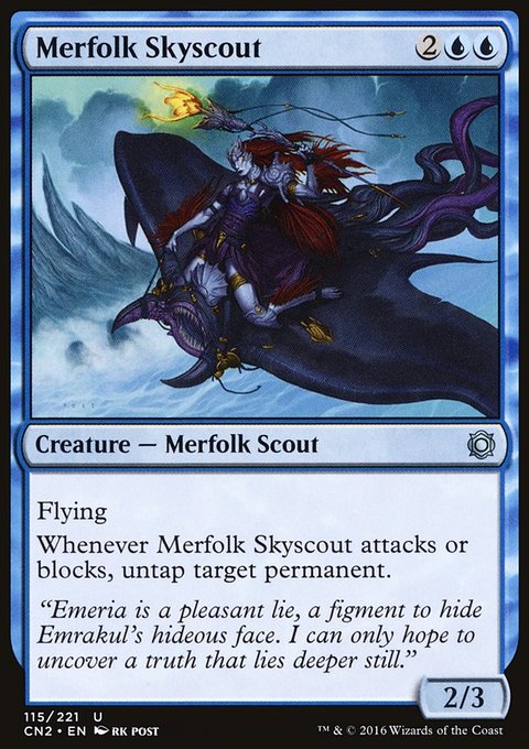 Merfolk Skyscout, Conspiracy: Take the Crown #115, Magic: The Gathering card