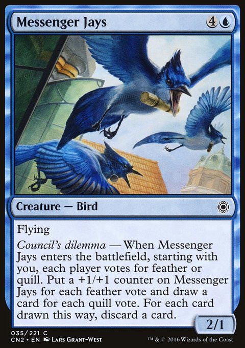 Messenger Jays, Conspiracy: Take the Crown #35, Magic: The Gathering card