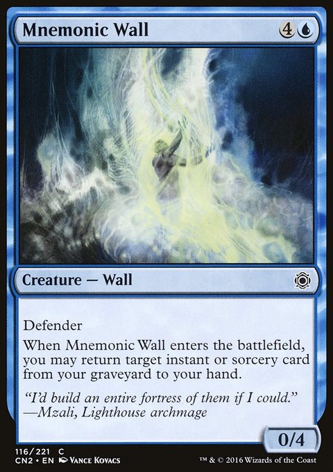 Mnemonic Wall, Conspiracy: Take the Crown #116, Magic: The Gathering card