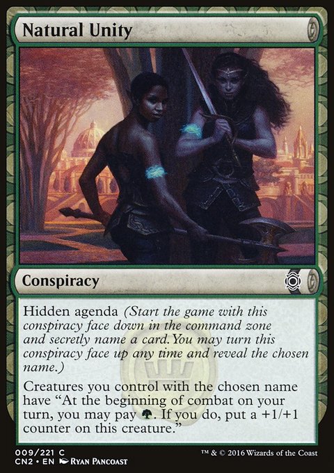 Natural Unity, Conspiracy: Take the Crown #9, Magic: The Gathering card