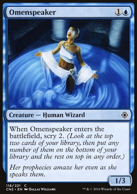Omenspeaker, Conspiracy: Take the Crown #118, Magic: The Gathering card