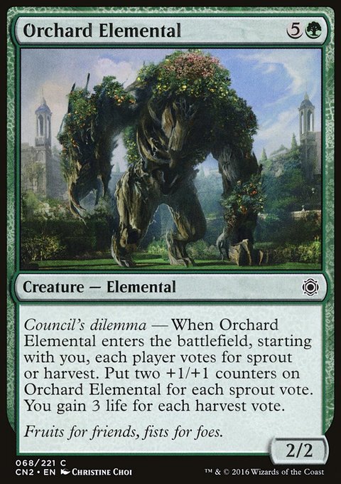 Orchard Elemental, Conspiracy: Take the Crown #68, Magic: The Gathering card