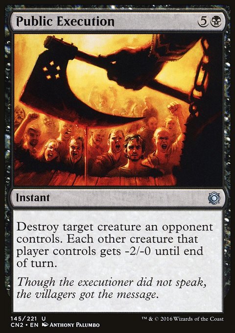 Public Execution, Conspiracy: Take the Crown #145, Magic: The Gathering card