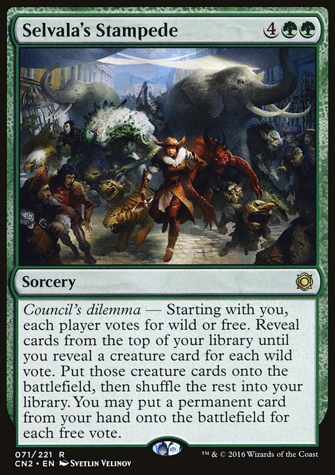 Selvala's Stampede, Conspiracy: Take the Crown #71, Magic: The Gathering card