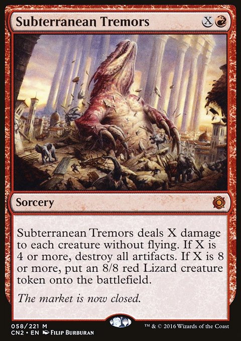 Subterranean Tremors, Conspiracy: Take the Crown #58, Magic: The Gathering card