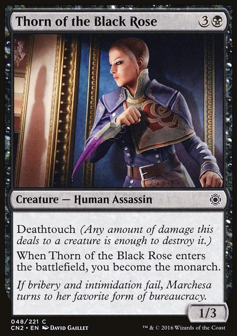Thorn of the Black Rose, Conspiracy: Take the Crown #48, Magic: The Gathering card