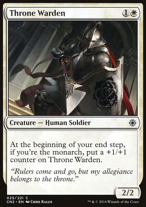 Throne Warden, Conspiracy: Take the Crown #25, Magic: The Gathering card