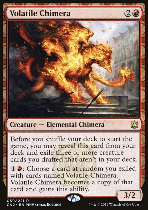 Volatile Chimera, Conspiracy: Take the Crown #59, Magic: The Gathering card