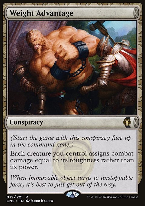 Weight Advantage, Conspiracy: Take the Crown #12, Magic: The Gathering card