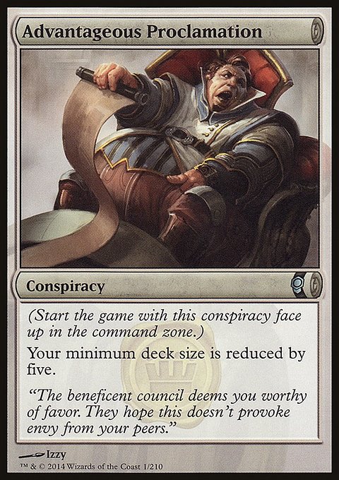 Advantageous Proclamation, Conspiracy #1, Magic: The Gathering card